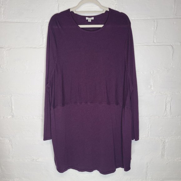 J. Jill Sweaters - J. Jill Women's Size 4X Pullover Tunic Sweater Purple